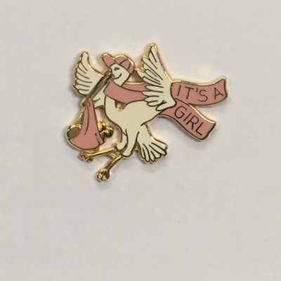 Stork Pin / It's A Girl